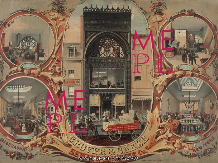 : Shoppers at the Grover & Banker Sewing Machine ? : Shoppers at the Grover & Banker Sewing Machine ?