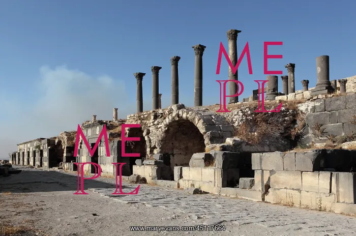 : Shops on Decumanus Maximus, Umm Qais, Jordan : Shops on Decumanus Maximus, Umm Qais, Jordan