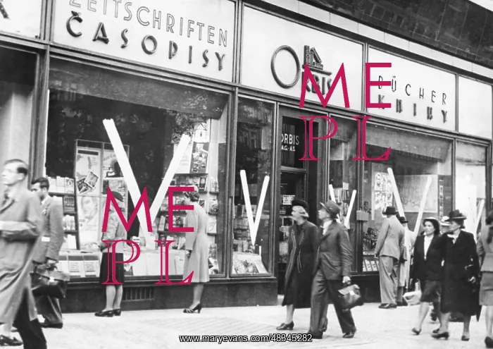 : Shopwindow in Prague, 1941 : Shopwindow in Prague, 1941