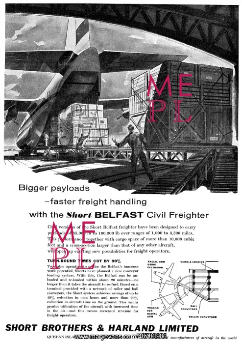 : Short Belfast Civil Freighter Aircraft : Short Belfast Civil Freighter Aircraft