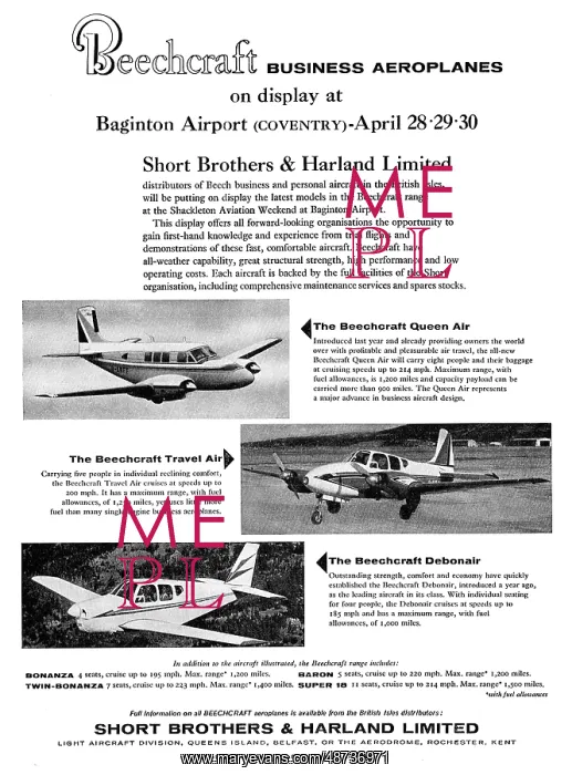 : Short Brothers Light Aircraft Division : Short Brothers Light Aircraft Division