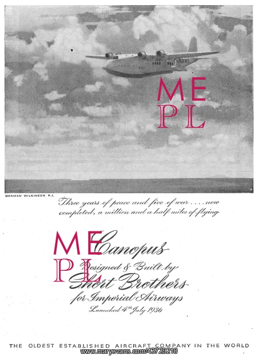  : Short Flying Boat Canopus