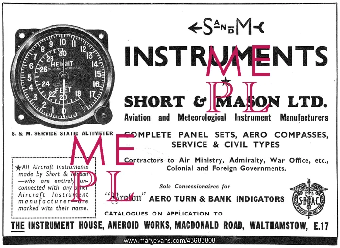 : Short and Masons & M Static Altimeter : Short and Masons & M Static Altimeter