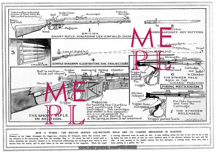 : SHORT RIFLE DIAGRAM 1915 : SHORT RIFLE DIAGRAM 1915