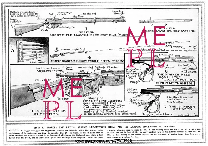: SHORT RIFLE DIAGRAM 1915 : SHORT RIFLE DIAGRAM 1915