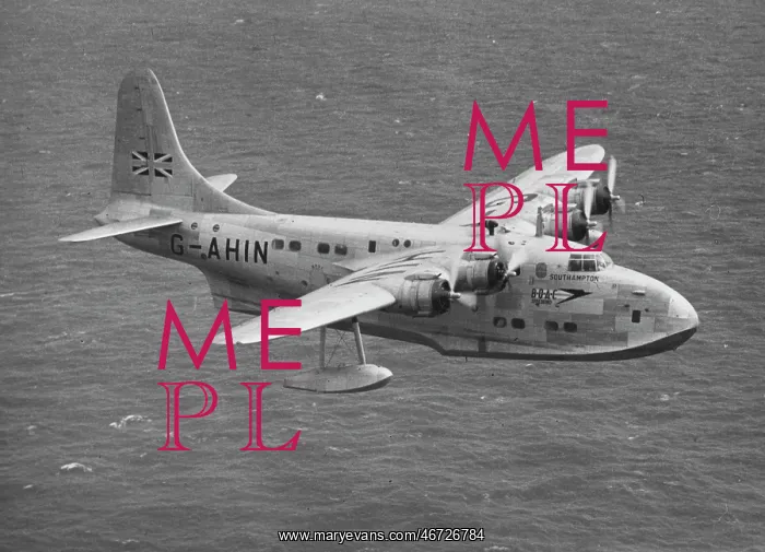  : Short S45 Solent of BOAC over water