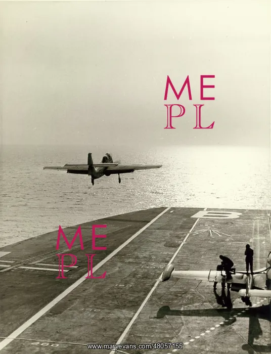 : Short SB6 Seamew over the deck of an aircraft carrier : Short SB6 Seamew over the deck of an aircraft carrier