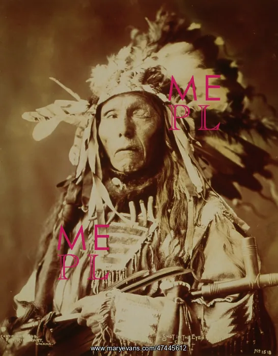 : Shot in The Eye - Sioux, American Indian : Shot in The Eye - Sioux, American Indian