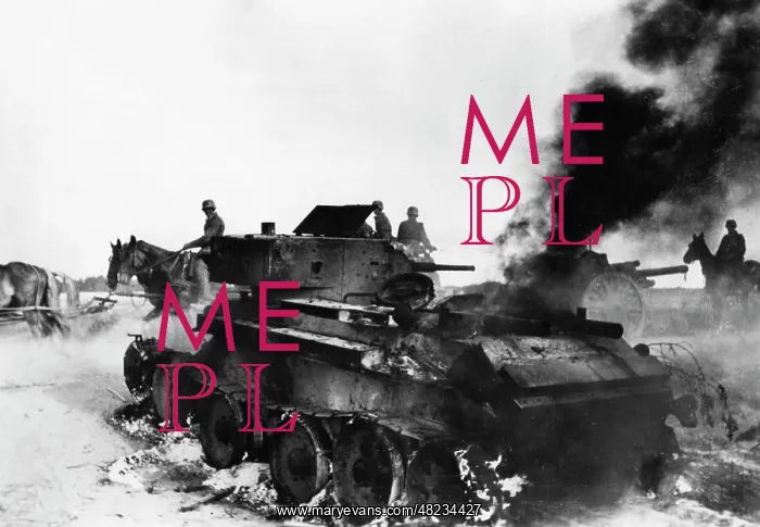 : Shot down Soviet tank, 1941 : Shot down Soviet tank, 1941