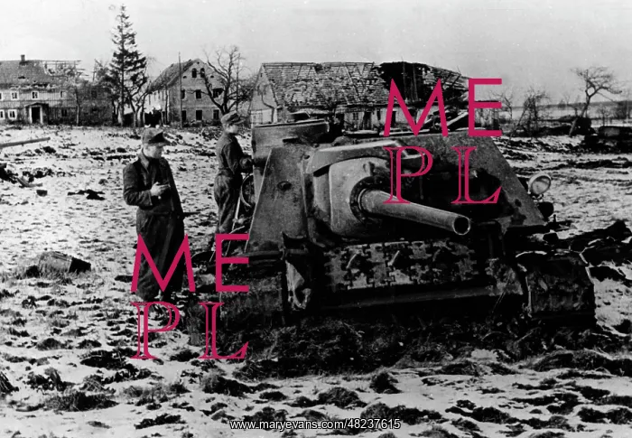 : Shot down Soviet tanks during the fighting in East Prussia : Shot down Soviet tanks during the fighting in East Prussia