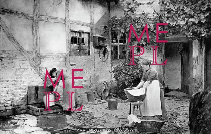  : Shottery, Washing Day c1890