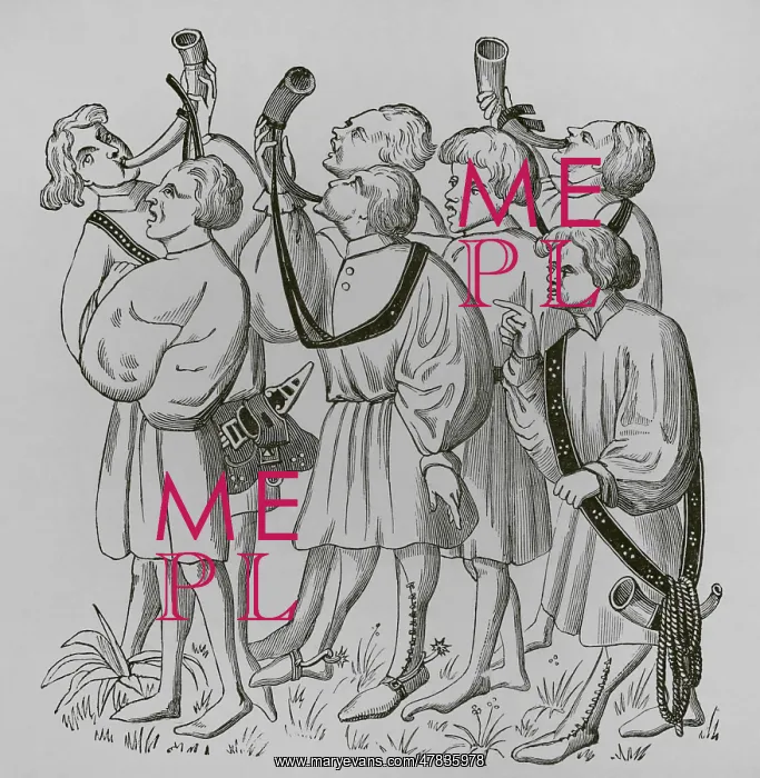 : How to shout and blow horns. Facsimile of an engraving : How to shout and blow horns. Facsimile of an engraving