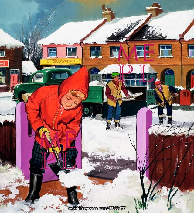 : Shovelling snow : Shovelling snow