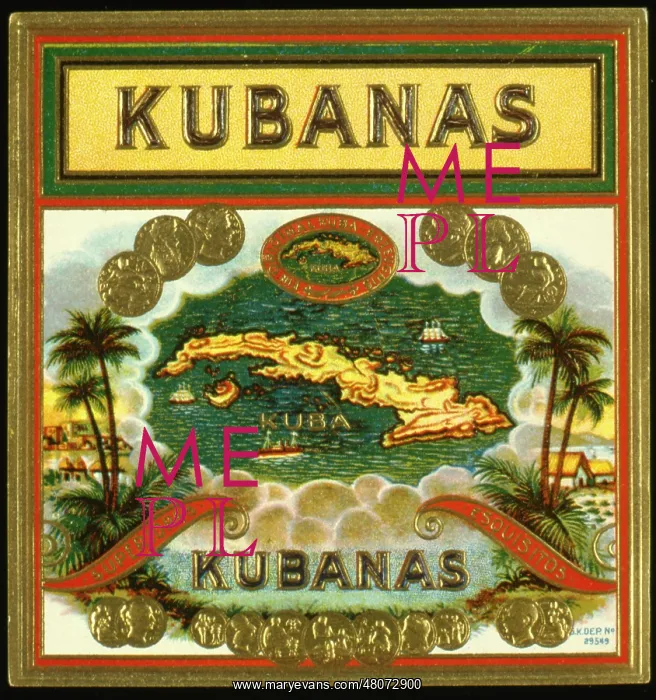 : Showcard, Kubanas cigars from Cuba : Showcard, Kubanas cigars from Cuba