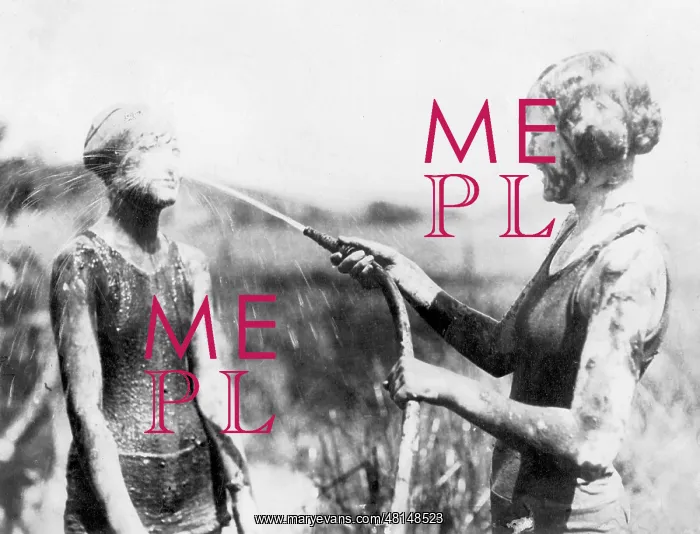 : Shower after the mud bath, 1923 : Shower after the mud bath, 1923