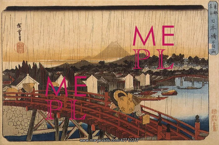  : Shower over Nihon-bashi, by Hiroshige