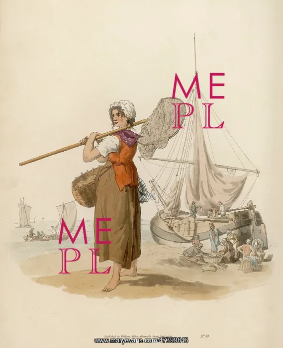: Shrimper. A SHRIMPER -she wades barefoot into the sea : Shrimper. A SHRIMPER -she wades barefoot into the sea