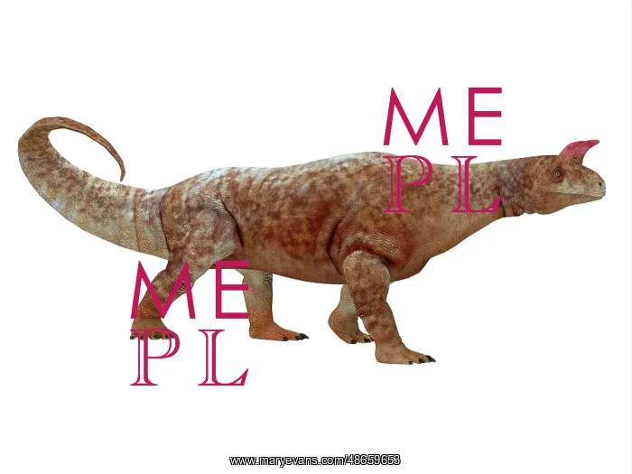 : Shringasaurus dinosaur, side profile : Shringasaurus dinosaur, side profile