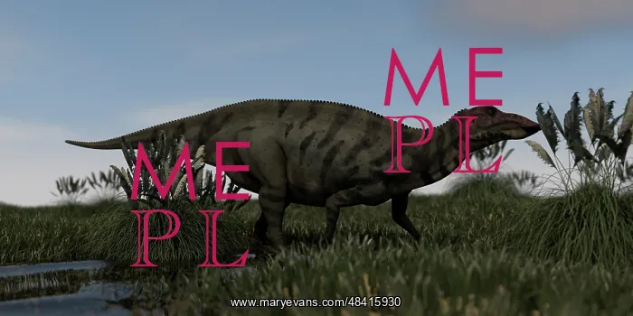 : Shuangmiaosaurus in swamp water : Shuangmiaosaurus in swamp water
