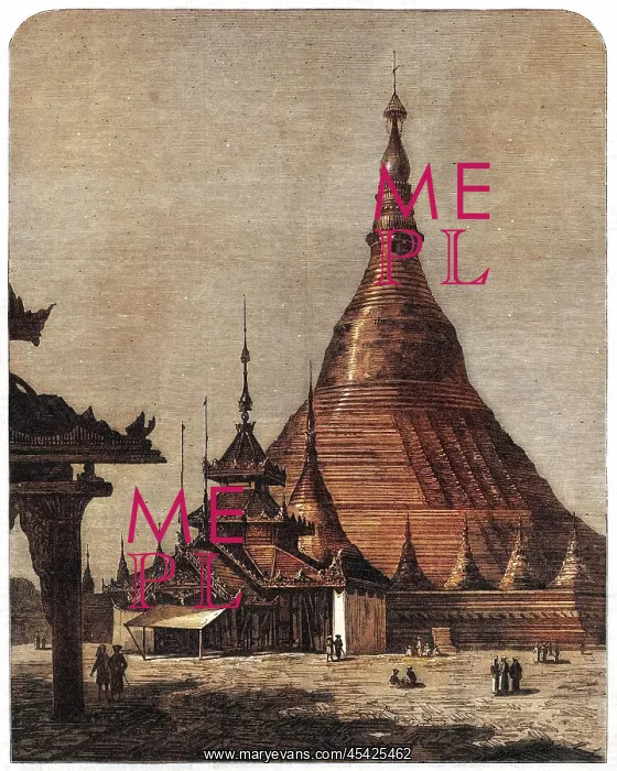 : The Shwei Dagon Pagoda at Rangoon : The Shwei Dagon Pagoda at Rangoon