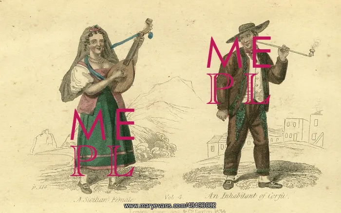  : Sicilian Woman and Man of Corfu
