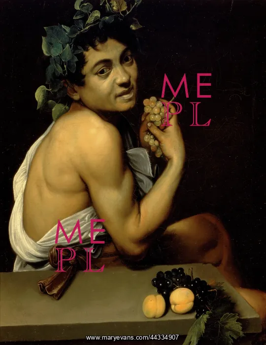 : Sick Bacchus, self-portrait, by Caravaggio