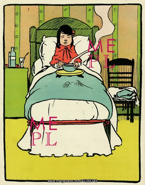 : SICK GIRL IN BED : SICK GIRL IN BED