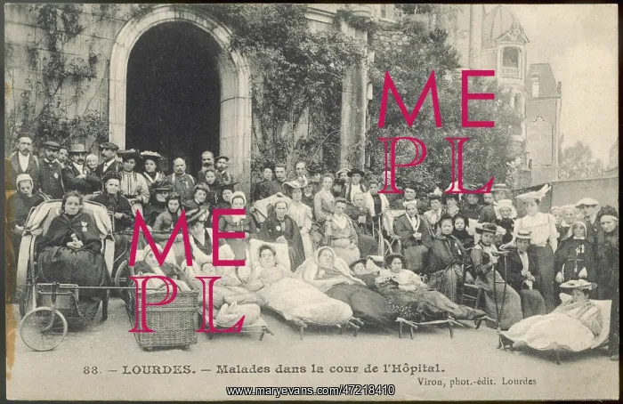 : SICK PILGRIMS, LOURDES : SICK PILGRIMS, LOURDES