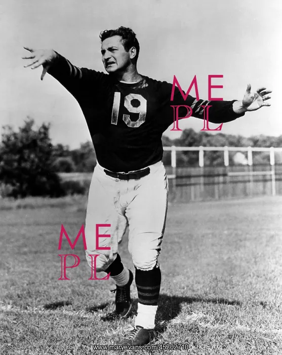 : Sid Luckman (1916-1998), quarterback for ? : Sid Luckman (1916-1998), quarterback for ?