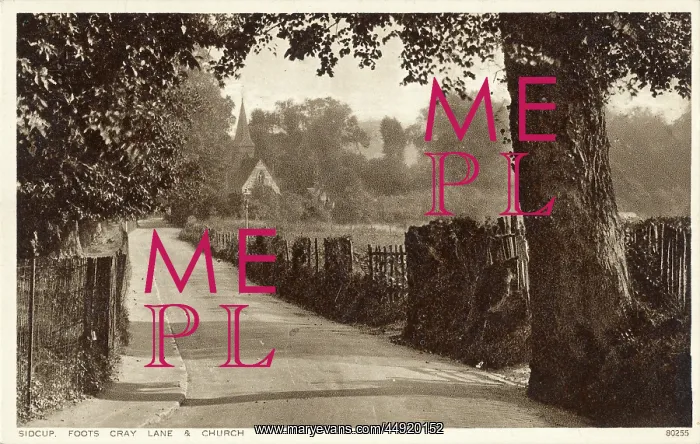 : Sidcup, Foots Cray Lane & Church : Sidcup, Foots Cray Lane & Church