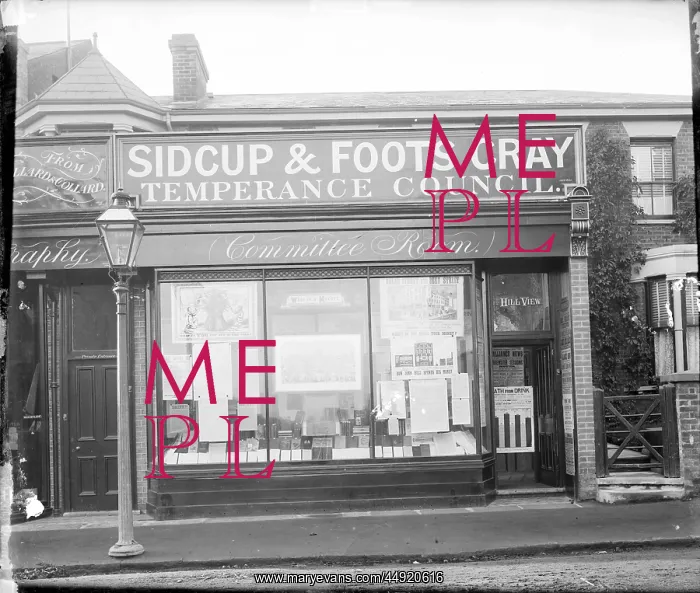 : Sidcup & Foots Cray Temperance Council, High Street, Sidcup : Sidcup & Foots Cray Temperance Council, High Street, Sidcup
