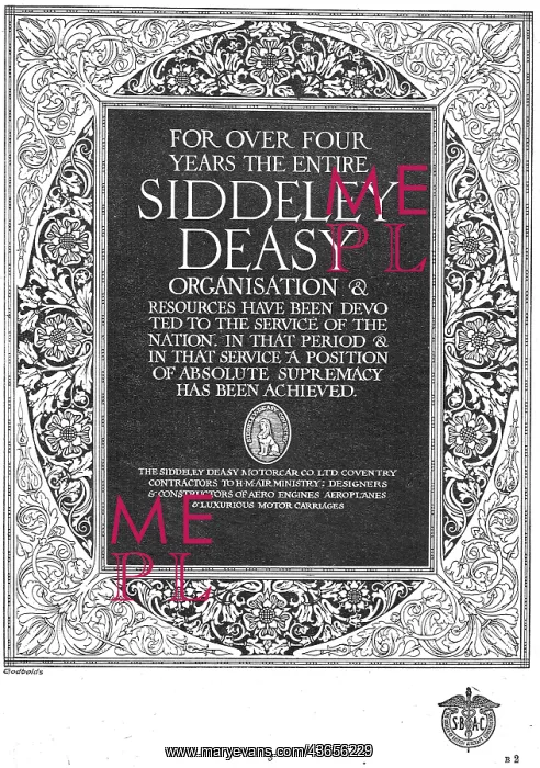 : Siddeley-Deasy Aircraft & Engines : Siddeley-Deasy Aircraft & Engines