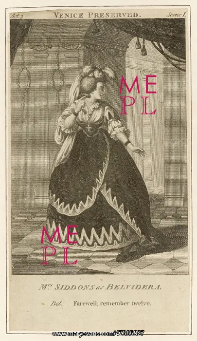 : Siddons as Belvidera : Siddons as Belvidera