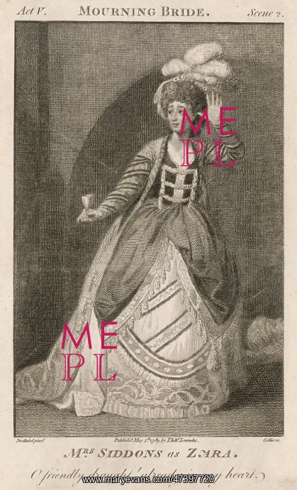 : Siddons as Zara : Siddons as Zara