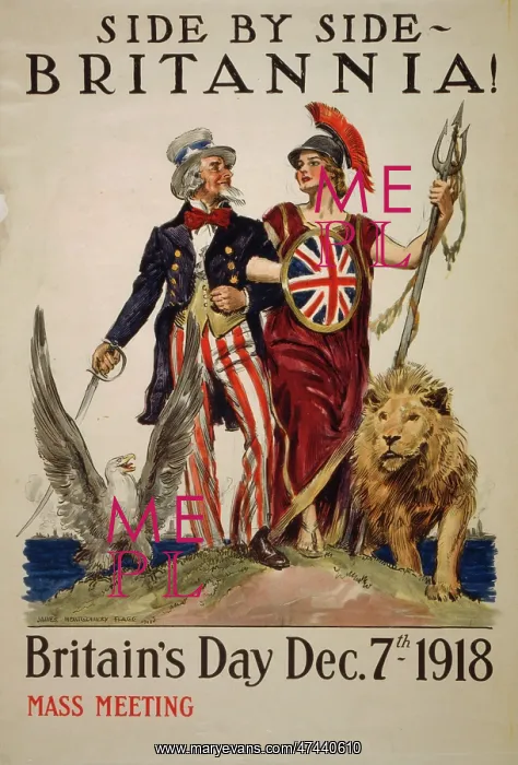 : Side by side - Britannia! Britain's Day Dec. 7th 1918 : Side by side - Britannia! Britain's Day Dec. 7th 1918
