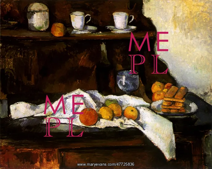  : Sideboard Still Life, by Paul Cezanne