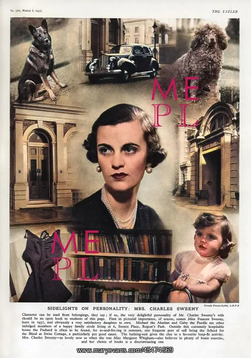 : Sidelights on personality - Mrs Charles Sweeny : Sidelights on personality - Mrs Charles Sweeny