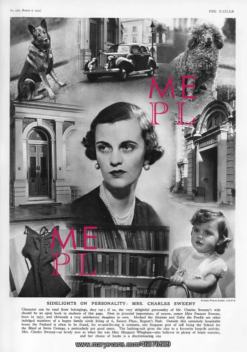 : Sidelights on personality - Mrs Charles Sweeny : Sidelights on personality - Mrs Charles Sweeny