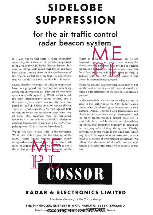  : Sidelobe Supression For ATC Radar Beacon System