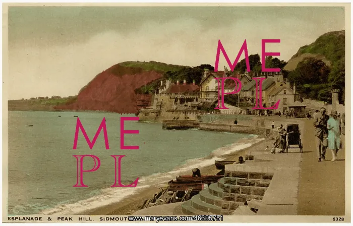  : Sidmouth, Devon - Esplanade and Peak Hill