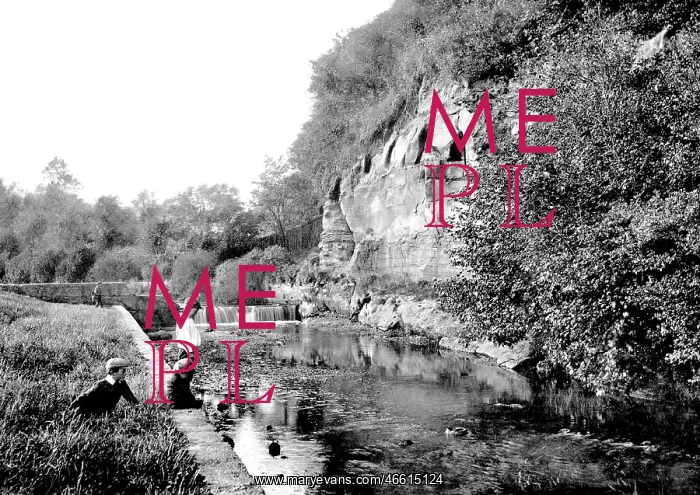  : Sidmouth, River Sid, the Weir 1906