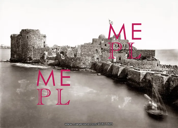  : Sidon Sea Castle, Lebanon, c.1890