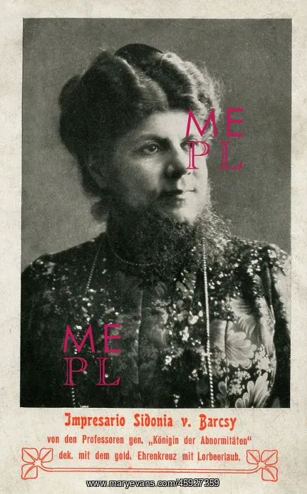: Sidonia de Barcsy - The Bearded Lady Baroness : Sidonia de Barcsy - The Bearded Lady Baroness