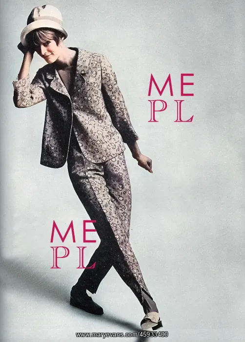: Sidwall floral trouser suit, 1965 : Sidwall floral trouser suit, 1965