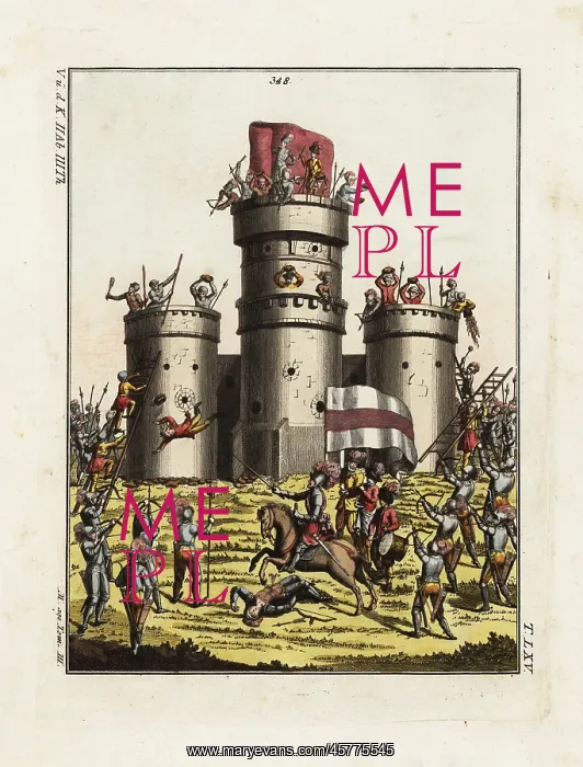 : Siege of a medieval castle : Siege of a medieval castle