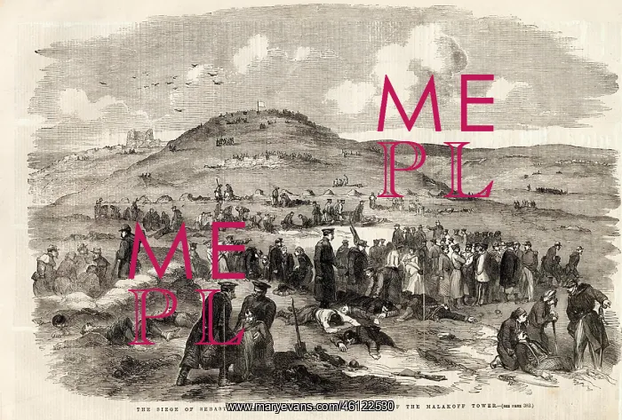 : The Siege of Sebastopol - burial of the dead : The Siege of Sebastopol - burial of the dead