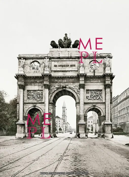 : The Siegestor Victory Gate, Munich, Germany : The Siegestor Victory Gate, Munich, Germany