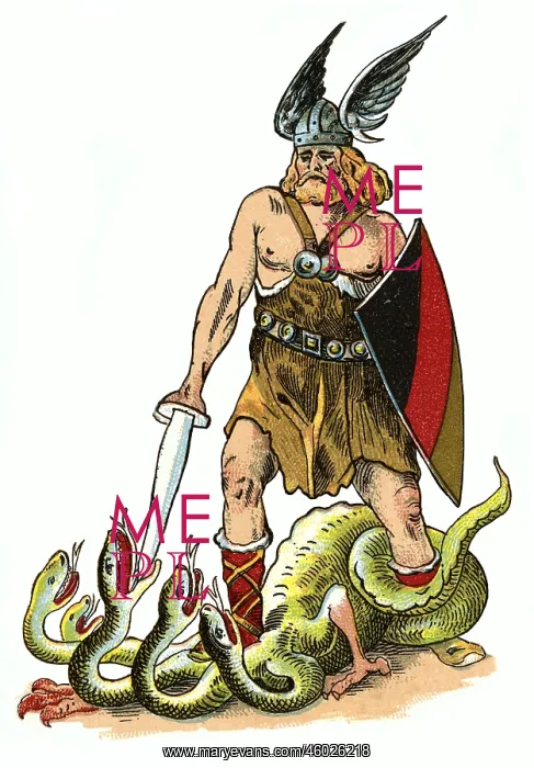 : Siegfried, German legendary figure, full length : Siegfried, German legendary figure, full length