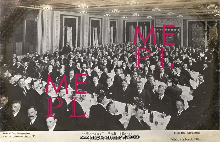  : Siemens Staff Dinner, 1910