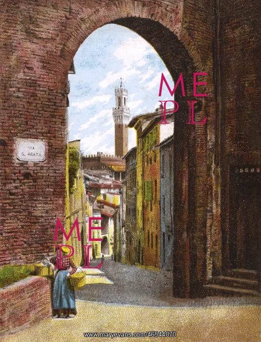 : Siena, Italy - Arch of S. Giuseppe : Siena, Italy - Arch of S. Giuseppe